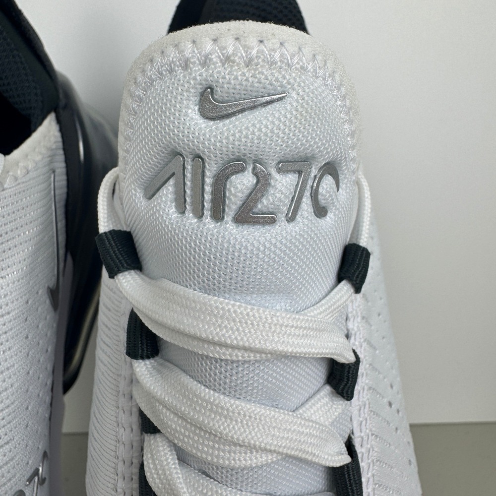 Nike Air Max 270 White Black Silver Running Shoes DQ7652-100 Women Size 8 NEW - Picture 15 of 16